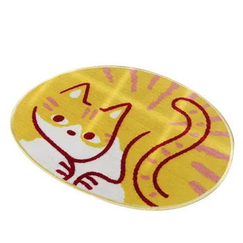 

Cat face mat door mat entry door carpet floor mat washing machine washing thickened bathroom non-slip home