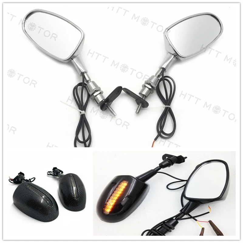 Aftermarket БЕСПЛАТНАЯ ДОСТАВКА мотоциклетные Запчасти LED зеркало заднего вида для