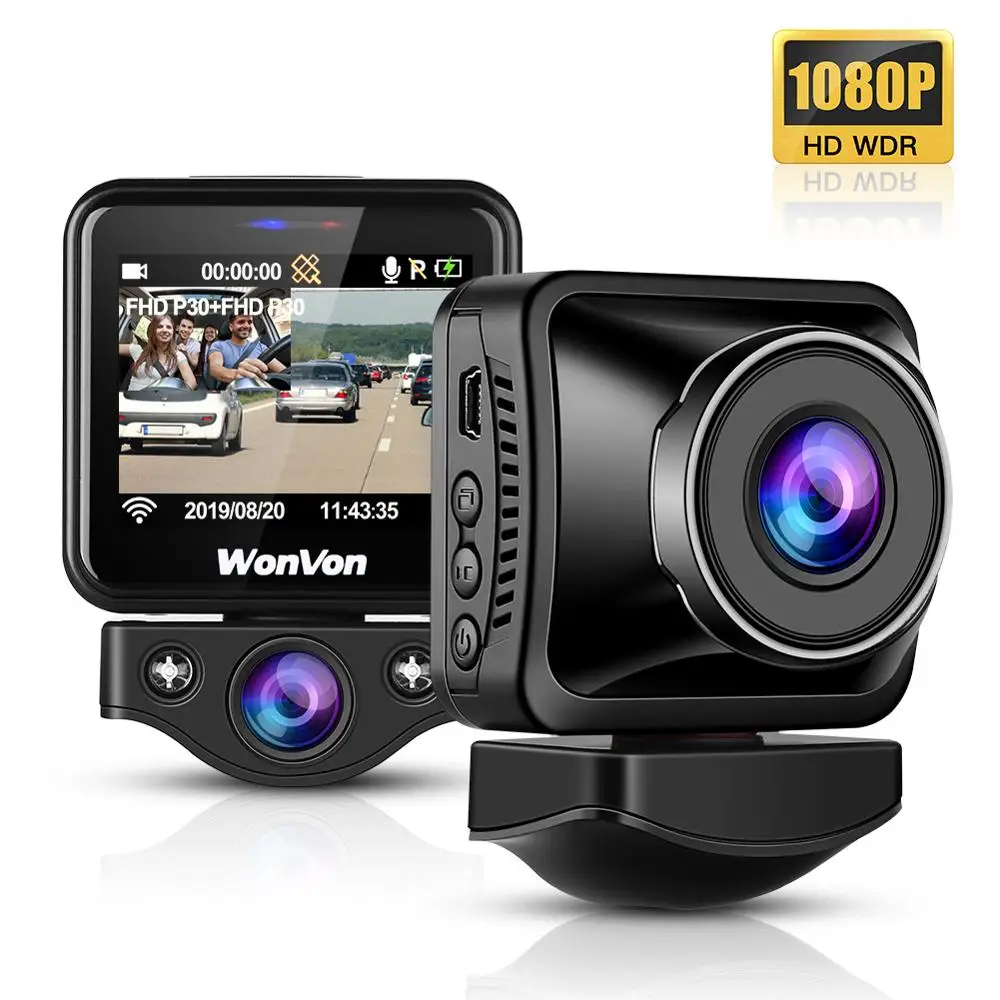 Видеорегистратор WonVon автомобильный Wi Fi 2 0 дюйма Full HD 1080P|Видеорегистраторы| |