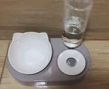 Food-Bowl Raised-Stand Pet-Cat-Bowl Water-Fountain Automatic-Feeder Drinking For Cats