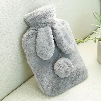 

Lovely Rabbit ears Hand Po Warm Water Bottle Mini Hot Water Bottles Portable Hand Warmer Girls Pocket Hand Feet Hot Water Bags N