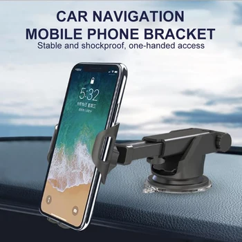 

Support Telephone Accessories Sucker type viscous car center console with GPS navigation car phone holder