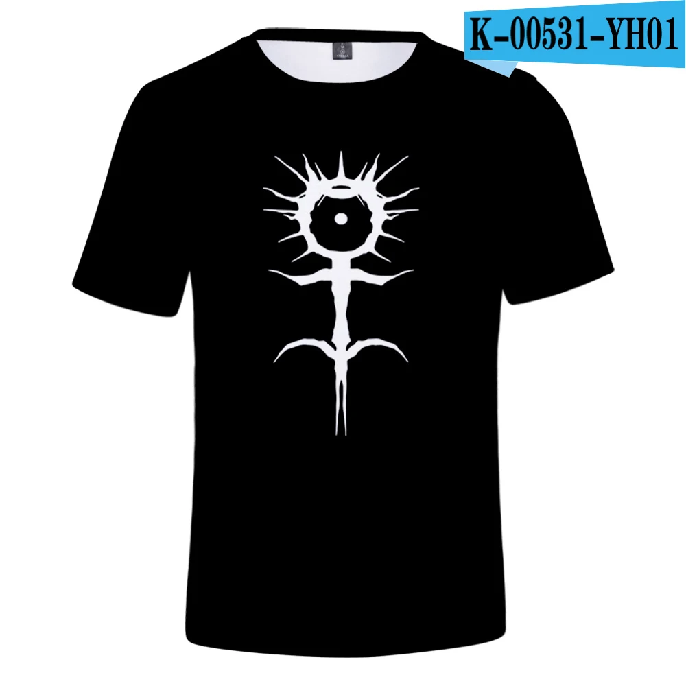 Ghostemane Blackmage World Tour Rock Music логотип 3d принт футболка Мужская/женская летняя повседневная футболка с коротким рукавом Одежда - Цвет: YH01