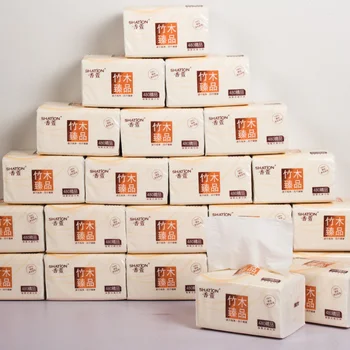 

10 Packs Draw Paper Household Hotel Tissue Toilet Paper Facial Tissue Napkin Three Layers Soft With Short Fibers
