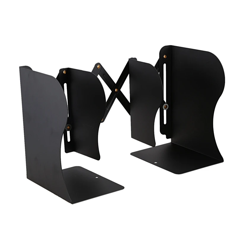 Best The Freedom To Adjust Bookshelf Large Metal Bookend Desk Holder Stand for Books Organizer Gift Stationery