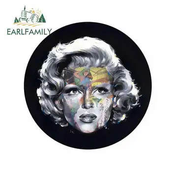 

EARLFAMILY 13cm x 12.9cm for Art Marilyn Monroe Auto Decal Occlusion Scratch Anime Waterproof Fashion Car Stickers Decoration