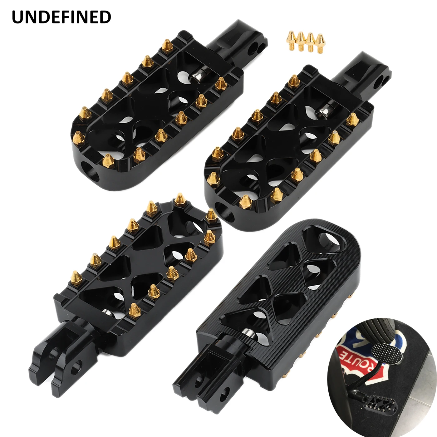 Wide MX Style Foot Pegs Floorboard Pedals For Harley Softail Street Bob Breakout