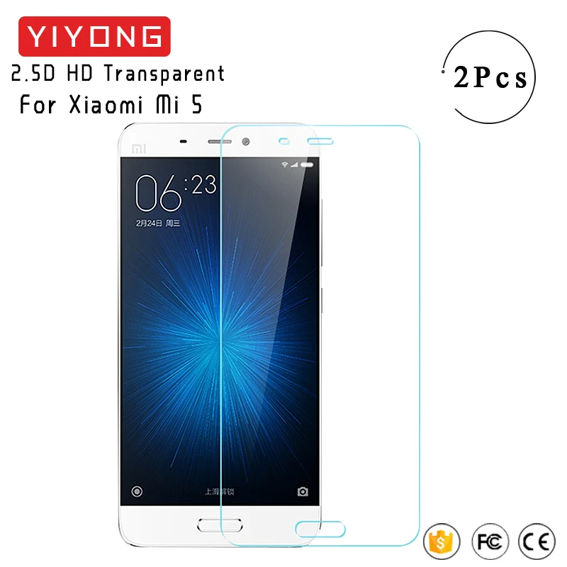 YIYONG 2.9D Защитное стекло для Xiaomi Mi 5 Mi5 закаленное Xiomi A1 5X Mi5X Защитная пленка экрана 5S