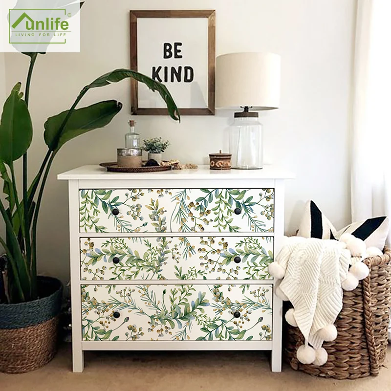 Spring Style Letter Nordic Olive Branch Wallpaper Self-Adhesive Bedroom Cozy Waterproof Moisture-Proof Stickers Wall | Дом и сад