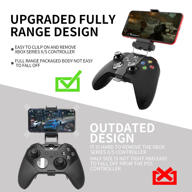 Dobe xboxシリーズコントローラー用の調整可能なグリップスタンド