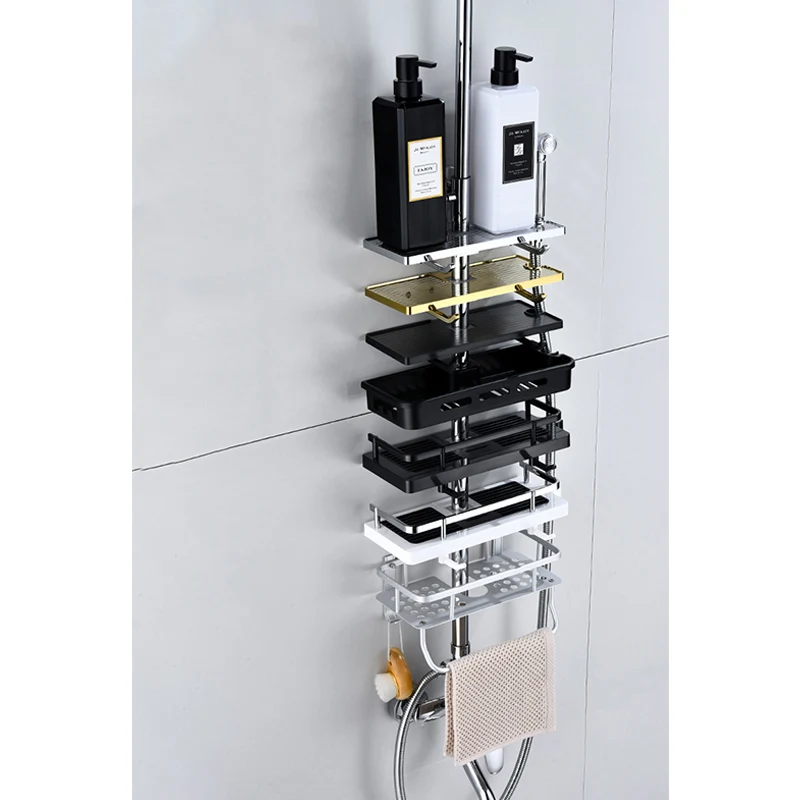 Bathroom Shelf Shower Shelf Bathroom Storage Shelf Shower Rack Shampoo Rack Wall Household Item Bathroom Shower Holder Rack Organizer Bathroom Shelf Shampoo Tray Stand No Drilling Floating Shelf