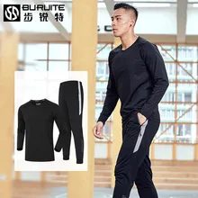 Сезон осень-зима; Бег скорость сухой Леггинсы ночное Бег оборудование спортивной тренажерный зал одежда Мужская спортивная одежда