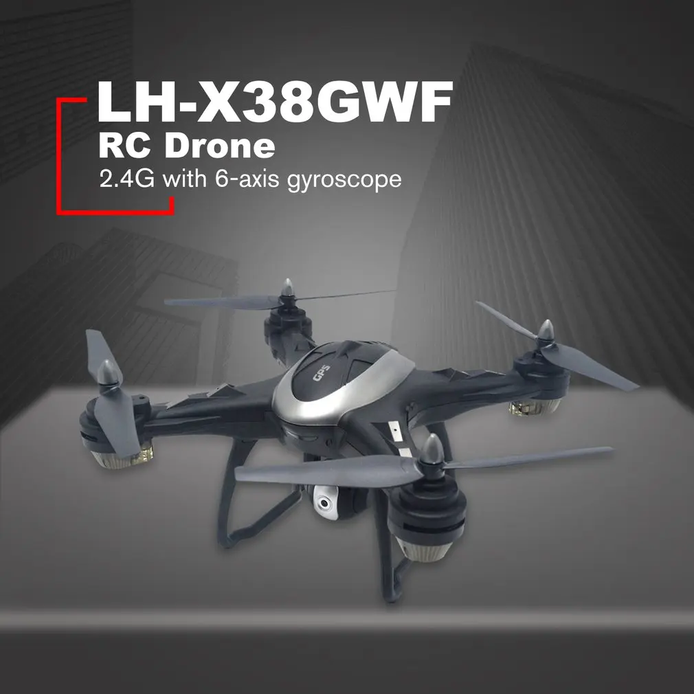 LH-X38G Дрон Двойной GPS wifi FPV Дрон с 1080P HD камерой Дистанционное управление вертолет RC Квадрокоптер+ рюкзак профессиональный беспилотник - Цвет: 720P grey 2battery