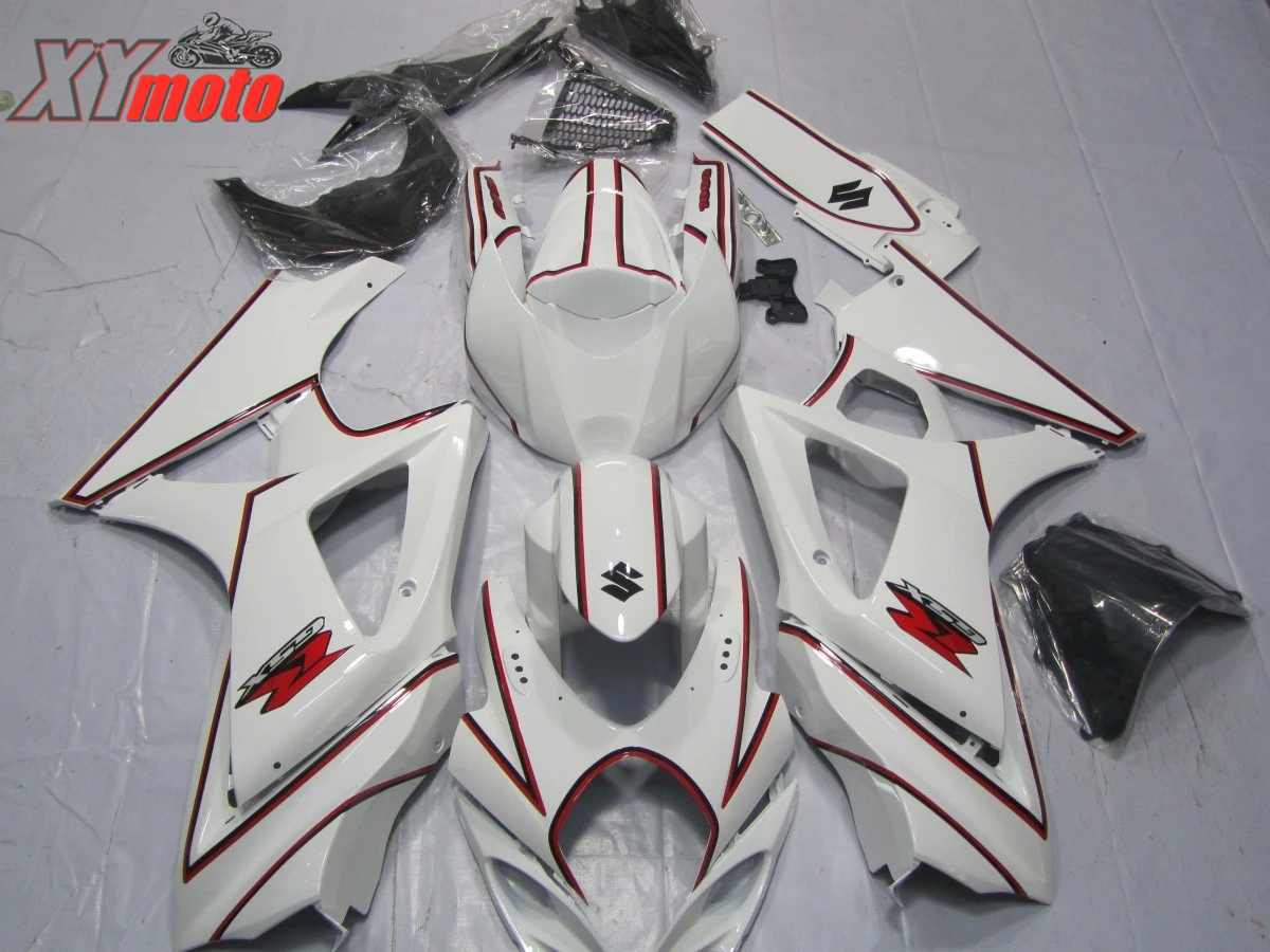 

Motorcycle Fairing Kit For Suzuki GSXR1000 K7 K8 07 08 Injection ABS Fairings GSXR 1000 K7 2007 2008 Gloss White Bodyworks