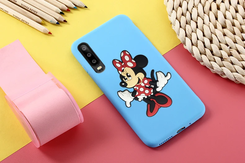 TRISEOLY Candy TPU бампер для huawei P20 P30 Pro Чехол для huawei P30 P20 Lite 3D мультфильм девушка мышь Мягкий силиконовый чехол для телефона