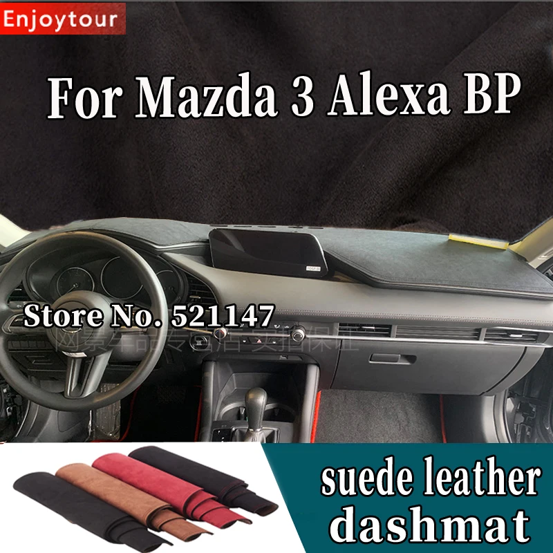 Housse De Protection Pour Tableau De Bord Mazda 3 BP (2019-2023) - Anti-Reflet, Anti-UV, Tapis Pare-Soleil (Version LHD Avec HUD)
