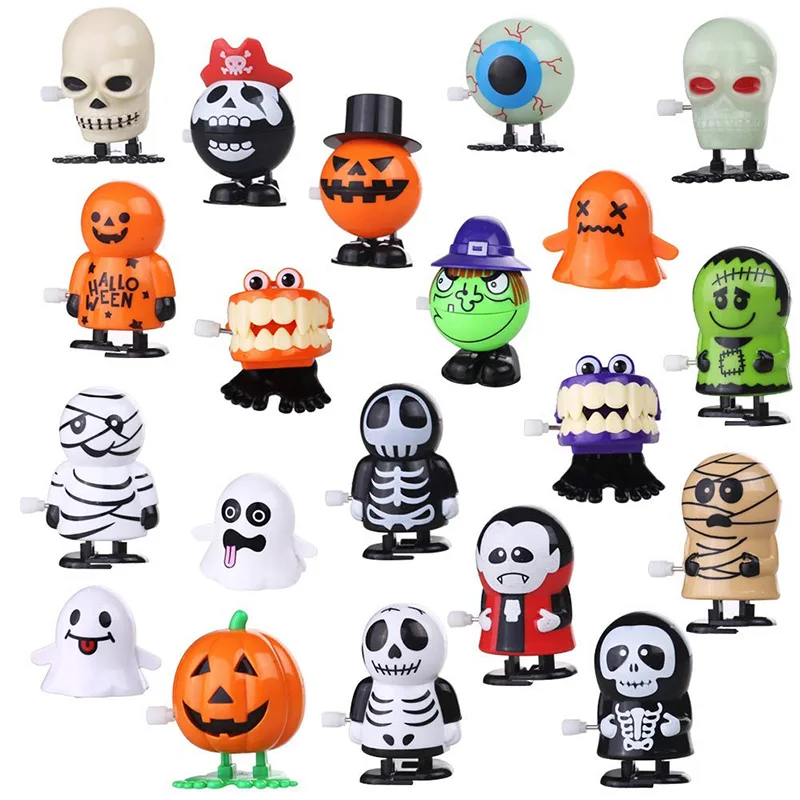

13 Style Wind Up Toys Assorted Halloween Toys for Kids Pull Back Jumping Halloween Party Favors Goodie Bag Fillers Children Boys