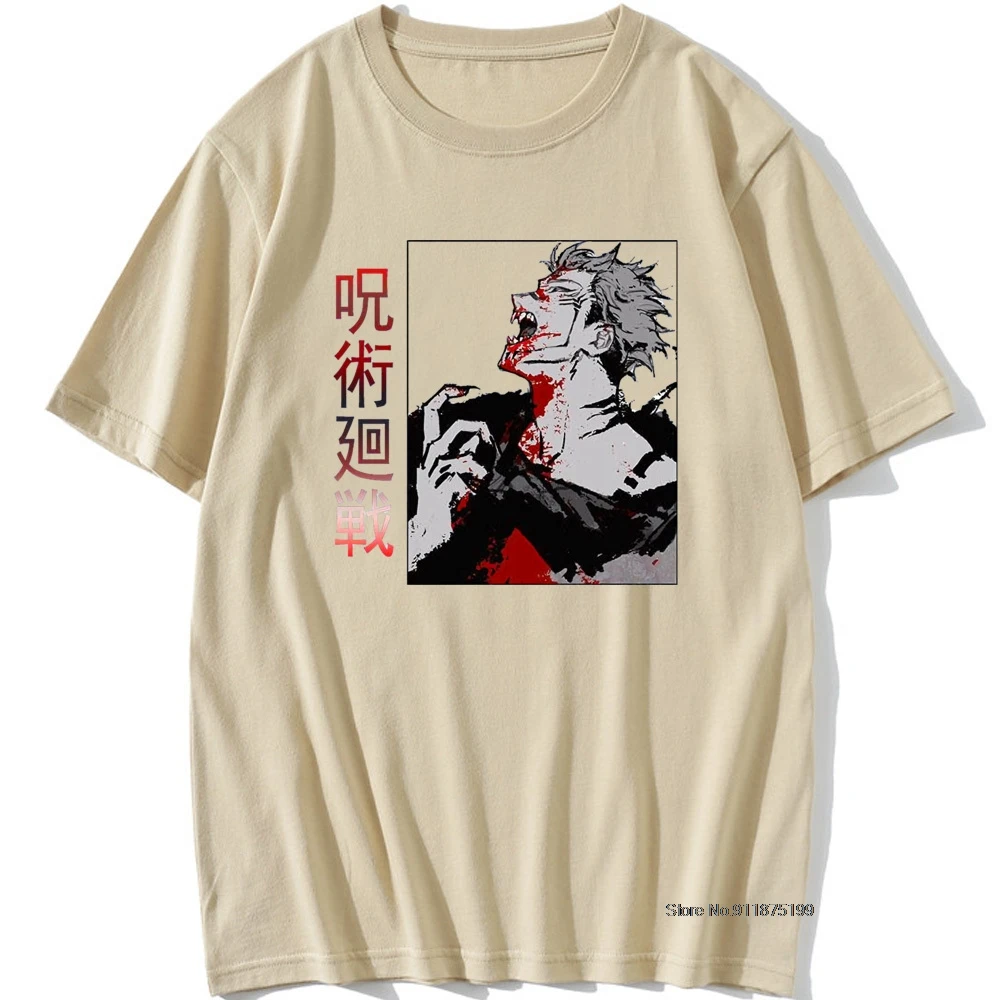 

Hip Hop Jujutsu Kaisen Gojo Satoru Men's tshirt Summer Cool Unisex Short Sleeve t shirt Anime Funny Graffiti Printed Casual Tops