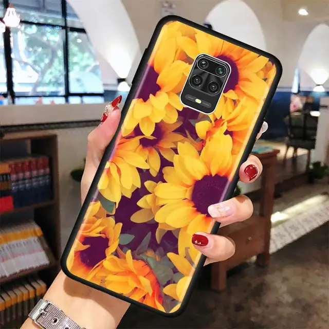 Summer Daisy Sunflower Floral Case For Xiaomi Redmi Note 10 Pro Max 9 8 7 Cover For Redmi K40 Pro Plus 9 Power 9A 9C 9T Shell B02