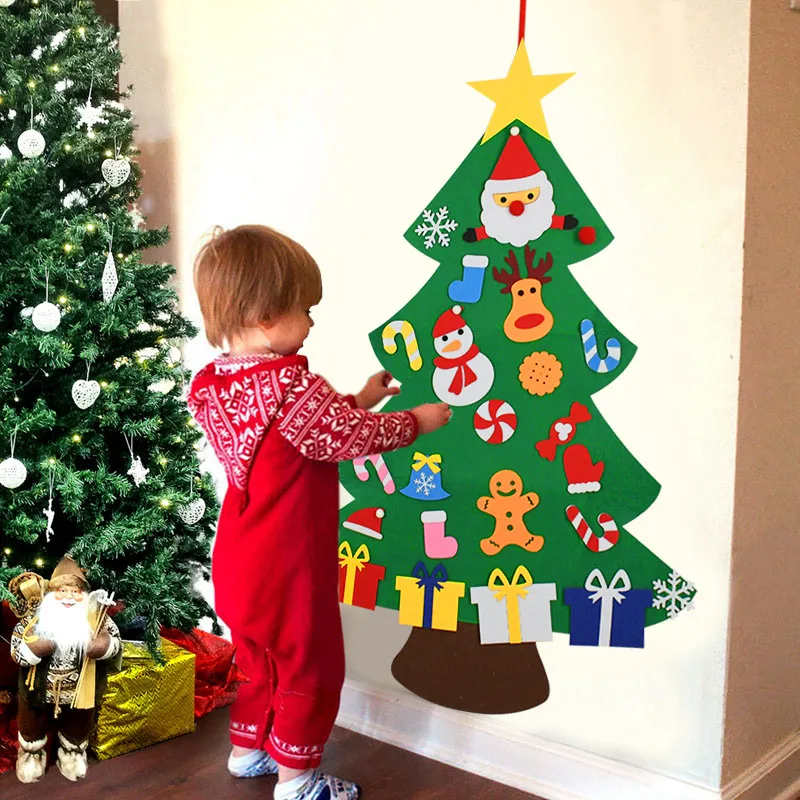 DIY Felt Christmas Tree for Kids, enfeites