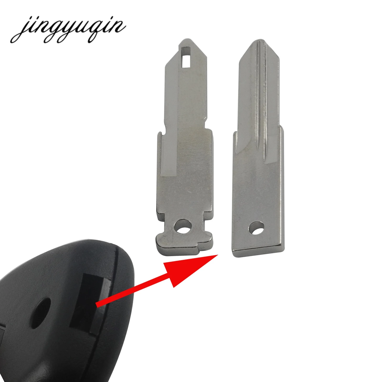 Jingyuqin 20 шт./лот 3 кнопки дистанционного ключа автомобиля оболочки для Renault Dacia Megane мастер Fluence Лагуна Clio Vivaro без лезвия для