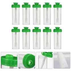 Lot de 50 gobelets en plastique de 15ml, récipient à échantillons avec cuillère 