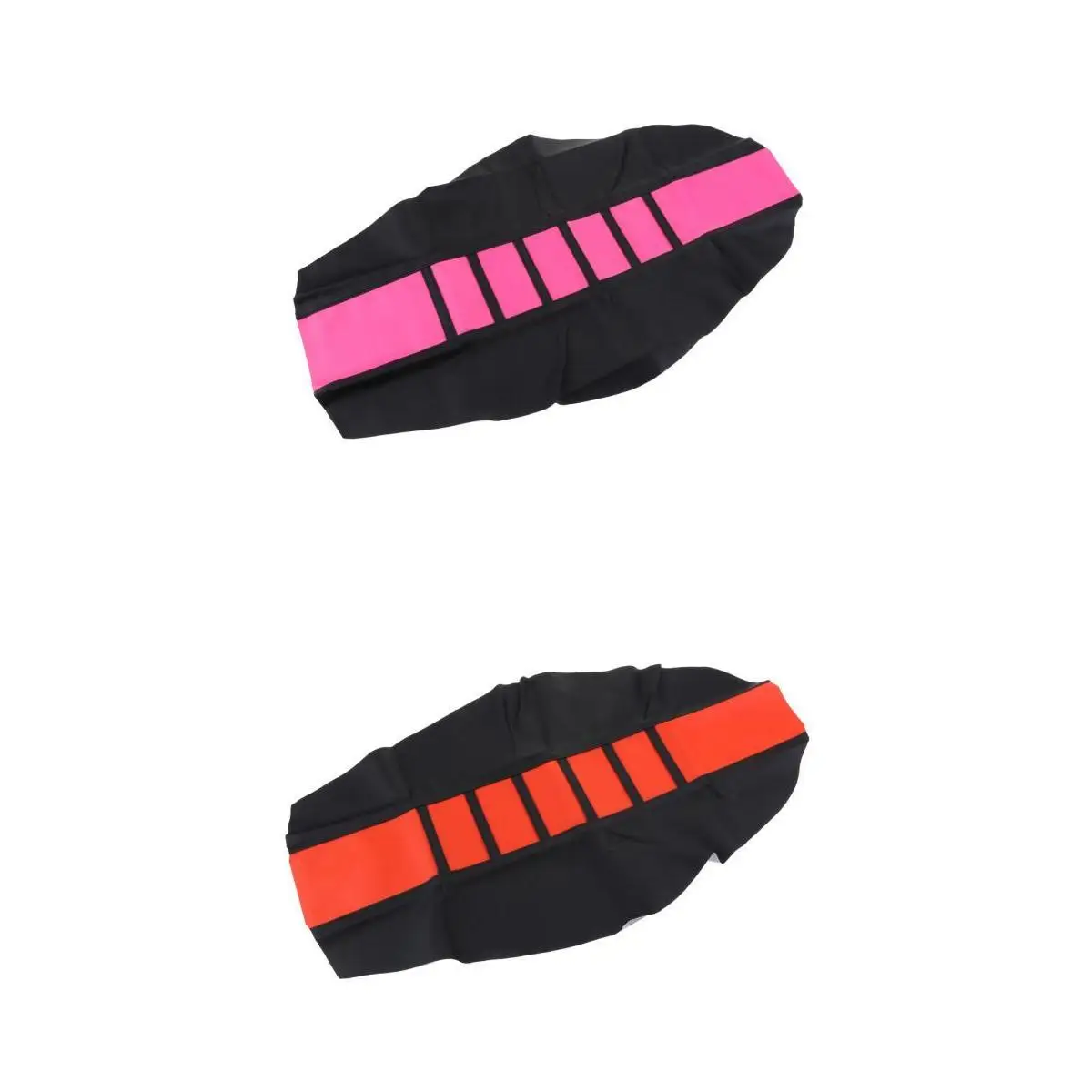 2pcs Leather Gripper Soft Motorcycle Ribbed Cushion Pad Dirt Bike Seat Cover |