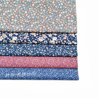 

160x50cm Small Floral Twill Cotton Sewing Fabric Printed Bedding Padded Hand-Made Diy Clothing Lining Cloth