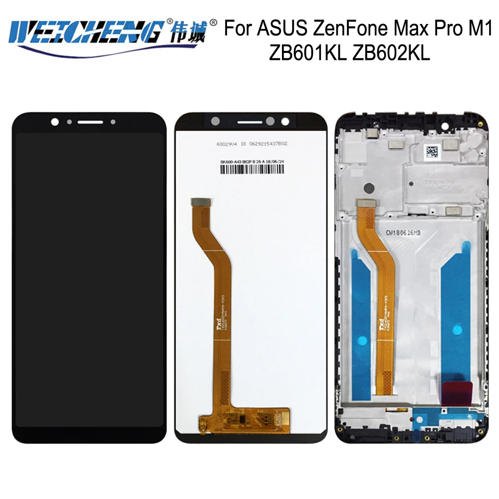 Оригинальный ЖК-дисплей 5 99 дюйма для Asus ZenFone Max Pro M1 ZB601KL с сенсорным экраном и