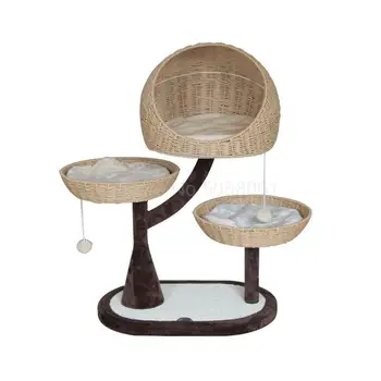

Cat climbing cat house climbing frame cat house sisal jumping cat tree one rattan wrought iron supplies cat litter