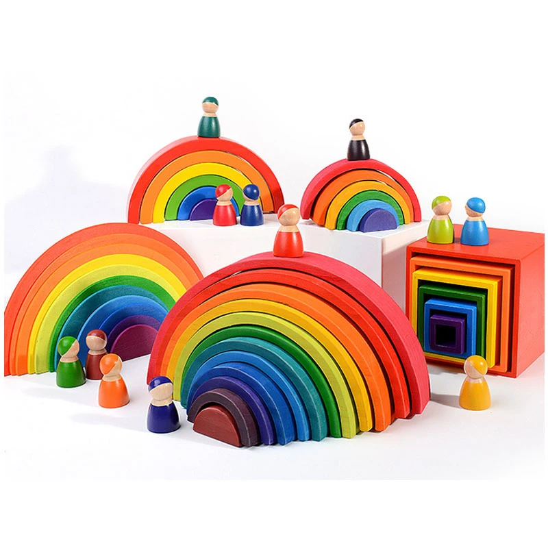rainbow toy wooden
