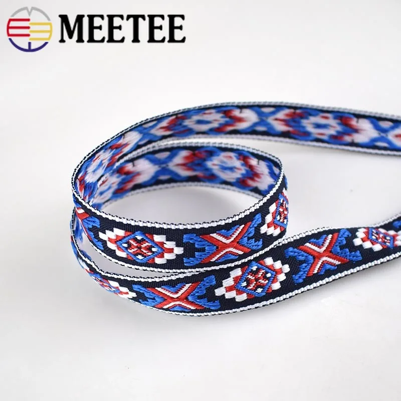 Meetee 10 ярдов 2 см жаккардовые вышитые ленты тесьма сделай сам Сумка для ручного