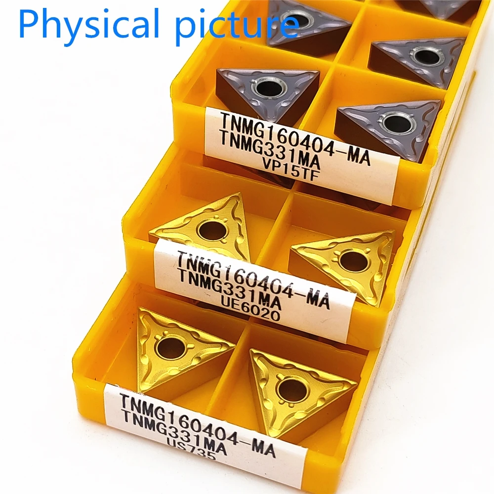 10pcs TNMG160404-MA UE6020 TNMG331-MA Carbide Inserts CNC carbide blades 