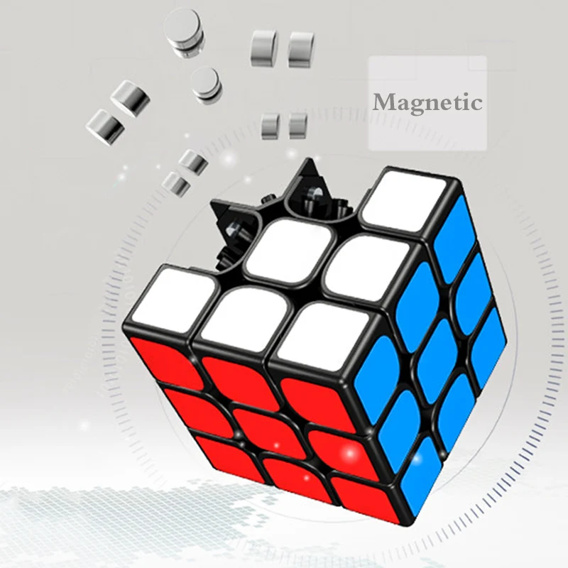 3X3X3 магнитная сила 5,5 см Волшебные кубики качество Cubo скорость Карманный стикер головоломка Cubo профессиональные Развивающие игрушки для детей