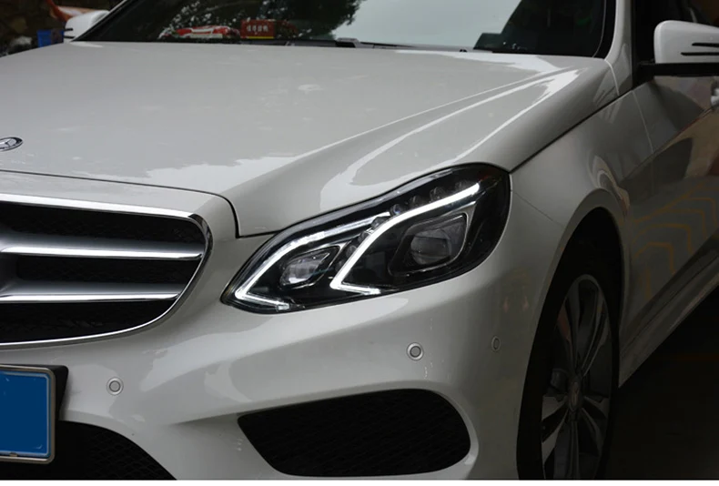 Автомобильный Стайлинг benz Головной фонарь для W212 все светодиодный фары 2013- E200 E300 E260 светодиодный налобный фонарь светодиодный DRL Bi-светодиодный авто аксессуары