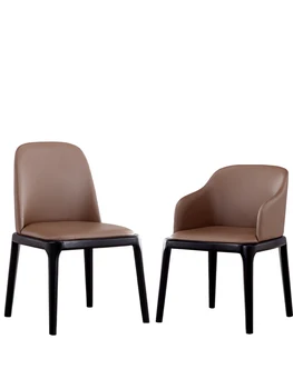 

Solid wood dining chair simple home Nordic cafe table and chairs ash wood dining chair back hotel restaurant chair