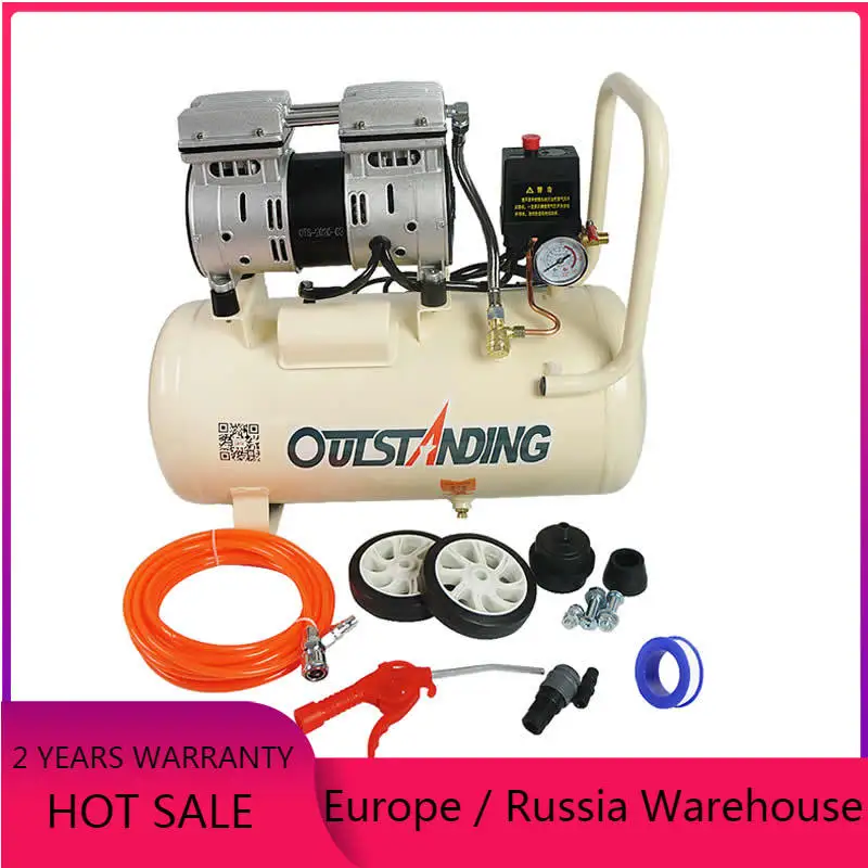 Air Compressor Quiet Oil Free 550W 30L 0.7MPA For Autoclave Bubble Remove Machine and OCA Vacuum Laminating with Free Gifts Kit