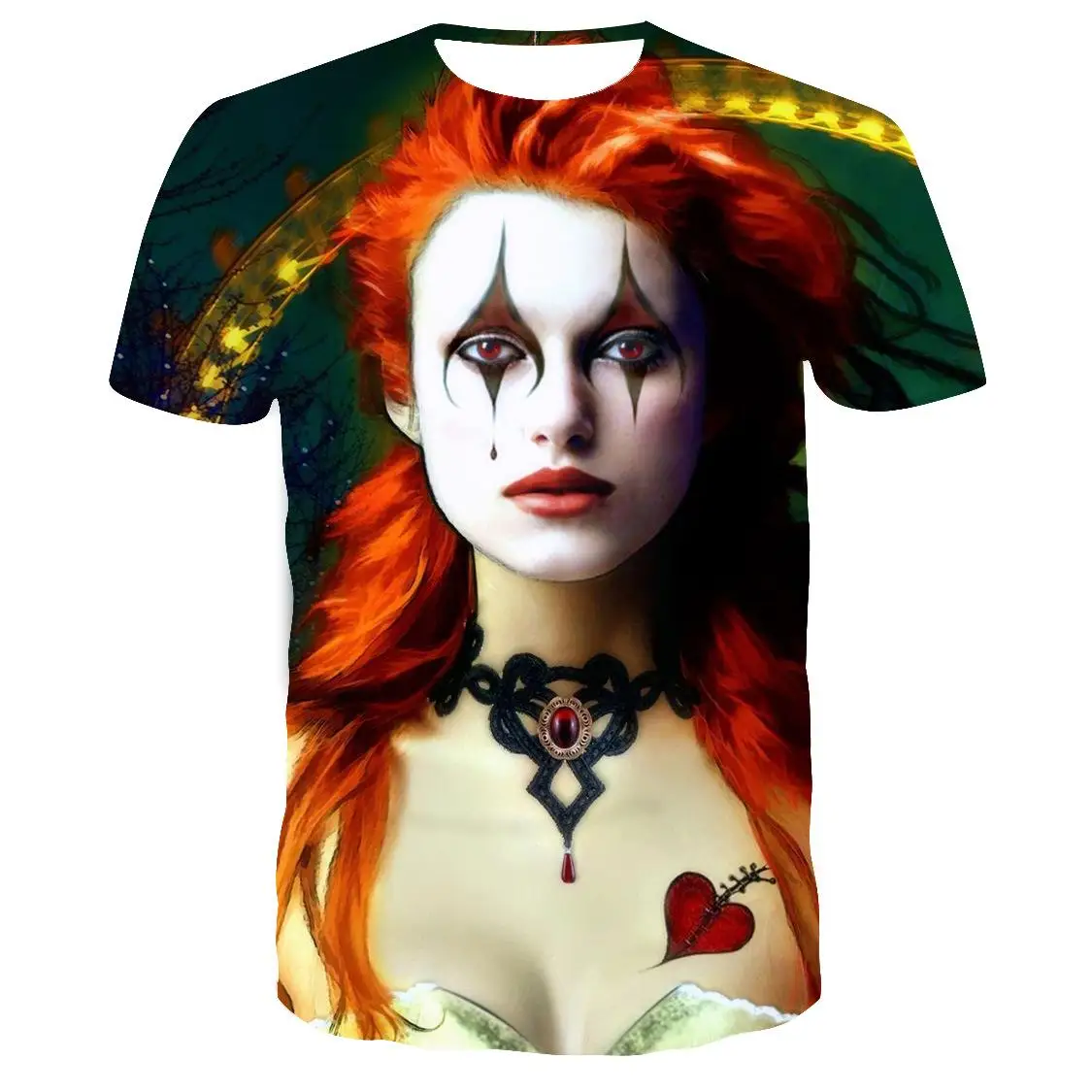 

Shun princes Summer Newest Clown 3D Printed T Shirt Men Joker Face Casual Male tshirt Clown Short Sleeve Funny T Shirts Tops tee