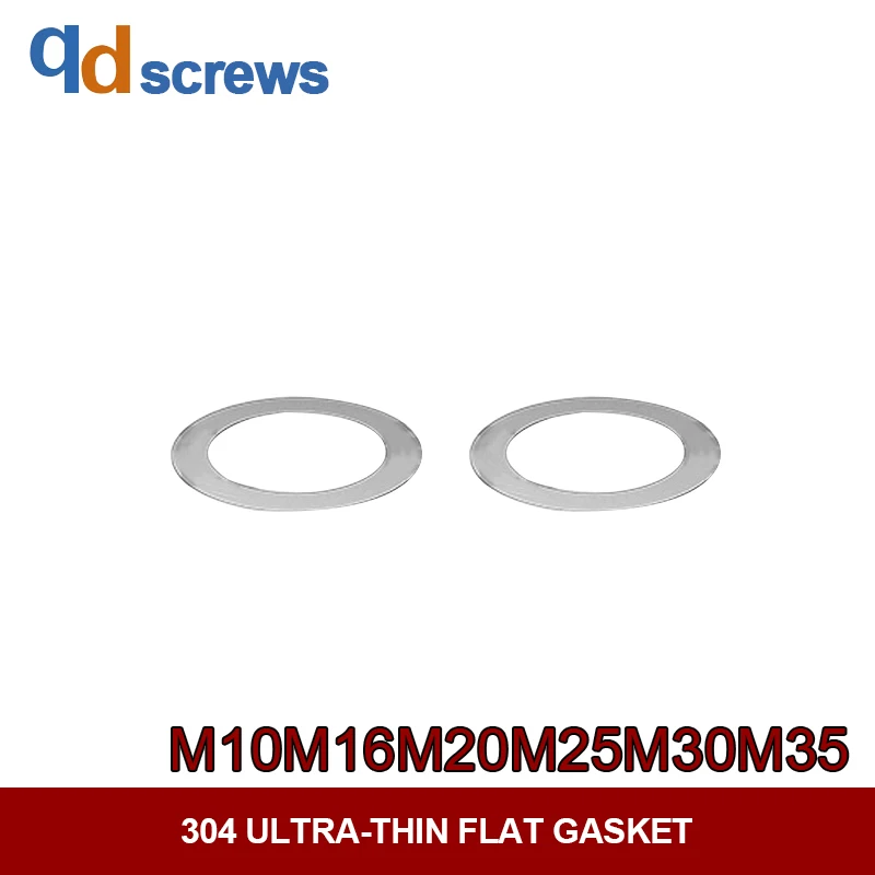 

304 M10M16M20M25M30M35stainless steel ultra-thin flat gasket