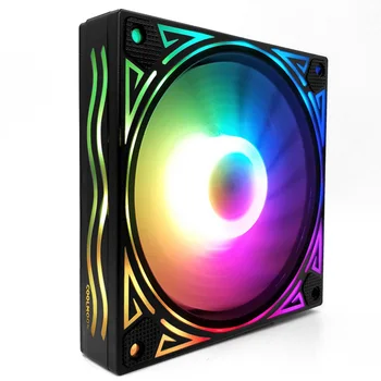 

12cm Silent Desktop Computer Gaming Control Box CPU PC Case RGB Cooling Fan Heatsink Easy Install Hydraulic Bearing 12V 6Pin