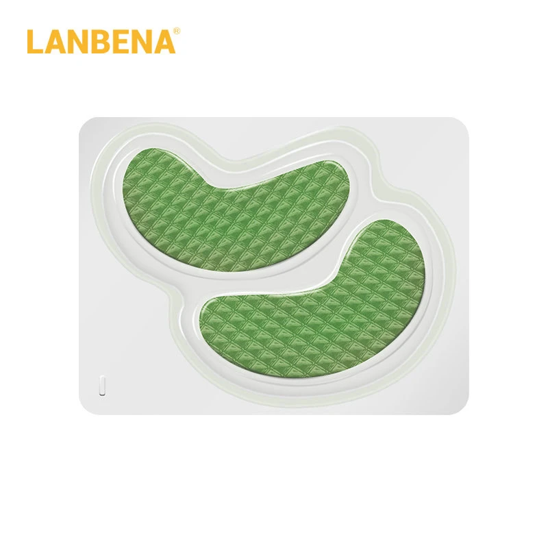 LANBENA маска для глаз против старения, Уход за глазами, 24K золото, коллаген, патчи для глаз, увлажняющие, нестареющие, морщинки, мешки для глаз, удалитель, уход за кожей, 1 пара - Цвет: Green Eye Mask