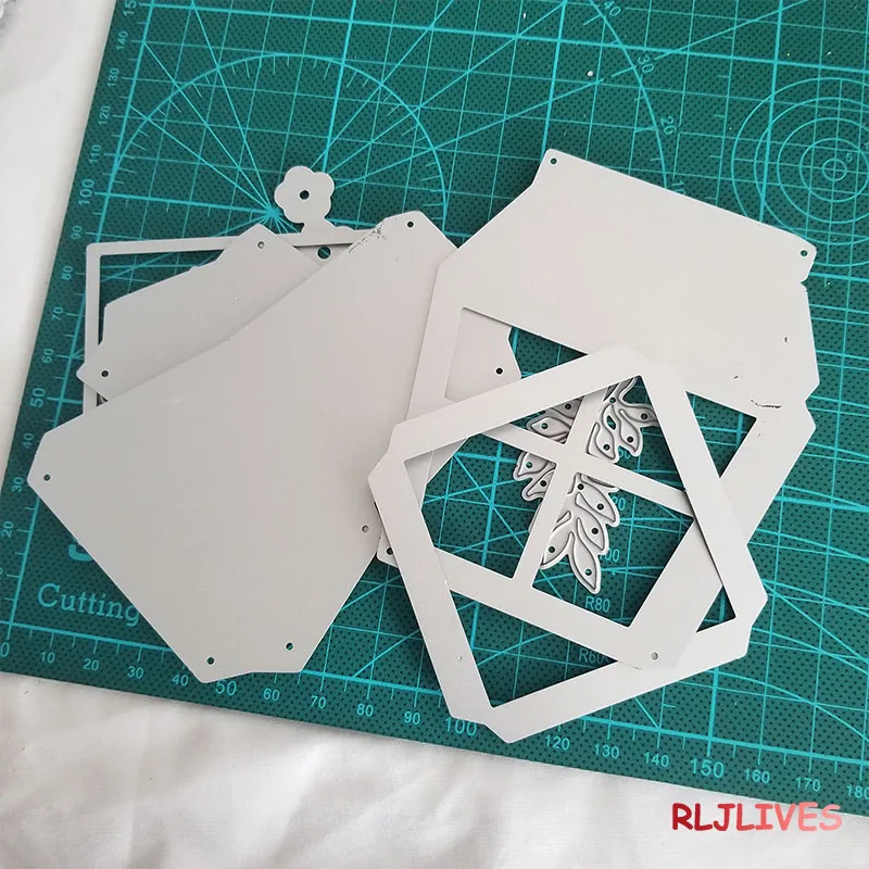3D Laterne Metall Stanzformen DIY Scrapbooking Karte Schablone Papier Handwerk handgemachte Album Handbuch Dekoration – Detail 3