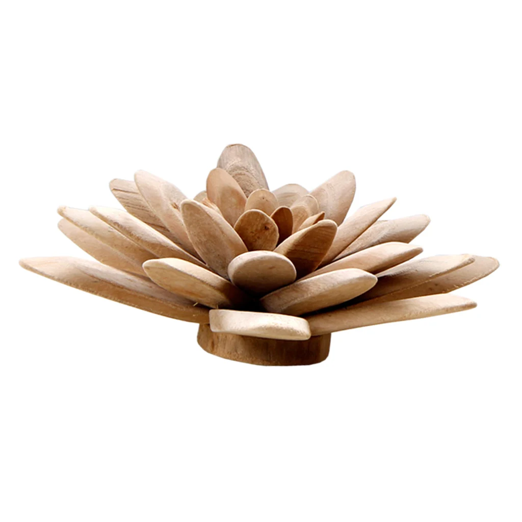 Wooden Decorative Flowers, Handmade Exquisite Miniature Works of Art, Mini Flowers for Table Top, Unique Art Installation