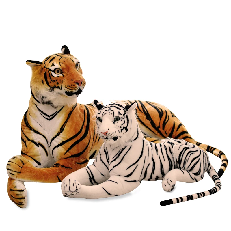 38/58cm Soft Wild Animals Simulation White Tiger Jaguar Doll Lifelike Tiger  Plush Toys Sofa Cushion Children Kids Birthday Gifts - AliExpress