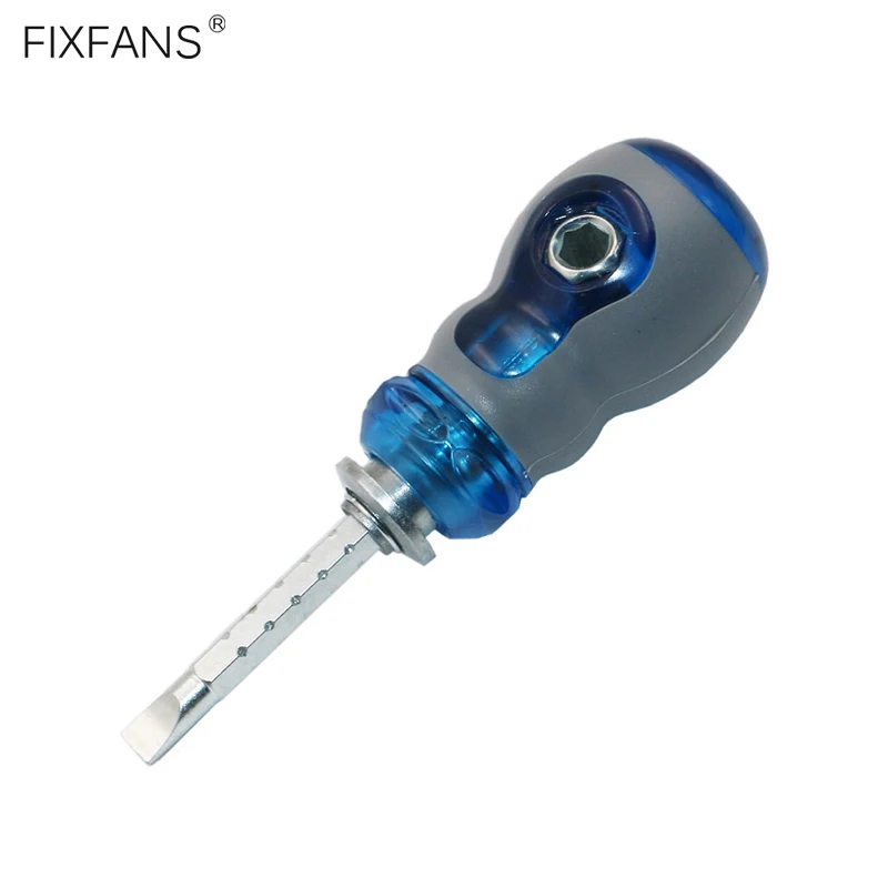 FIXFANS 2 в 1 маленькая Съемная шлицевая и Phillips, Магнитная отвертка Нескользящая ручка для домашнего ремонта ручные инструменты
