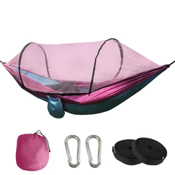 

Net Mosquito Parachute Fabric Camping Hammock Portable Nylon Hammock For Backpacking Camping Travel For Camping Double Or Single