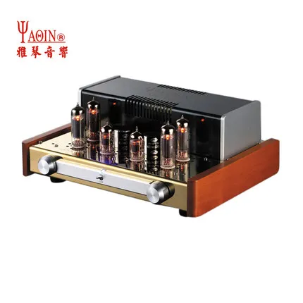 

New YAQIN MC-84L push-pull tube power amplifier Class A integrated 6p14 or EL84 lamp head amp headphone output