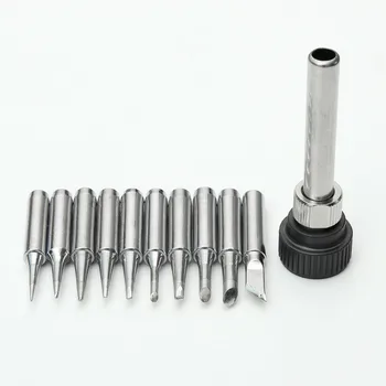

11PC/Lot 900M-T Soldering Iron Tips Welding Tip 900M-T-I/B/K/1.2D/1.6D/2.4D/3.2D/2C/3C/4C Heating Element Soldering Tips