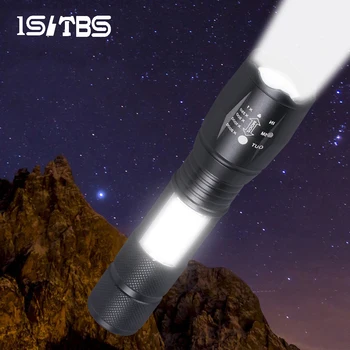 

LED Flashlight Ultra Bright Torch T6/COB Outdoor Waterproof Zoomable Built-in Rechargeable Battery Fishing Hiking Camping Light