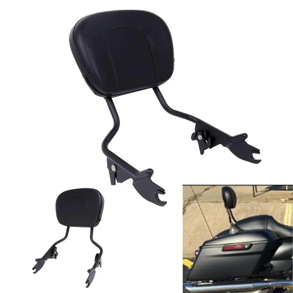 (ship from US)Motorcycle Detachable Passenger Backrest Sissy Bar